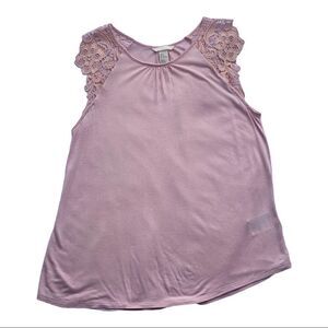 H&M Light Pink Short Sleeve Round Neck Tee